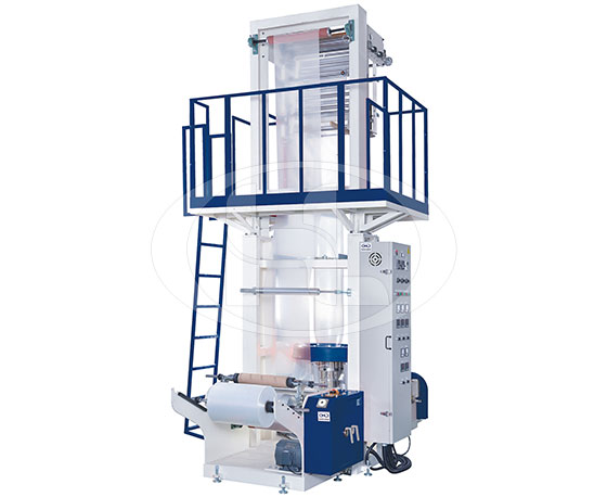 LDPE / HDPE Single Layer Plastic Film Blowing Machine